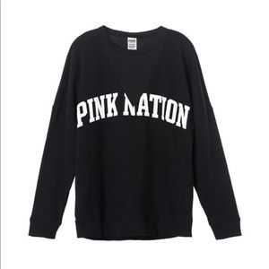 Large PINK mesh v-neck shirt